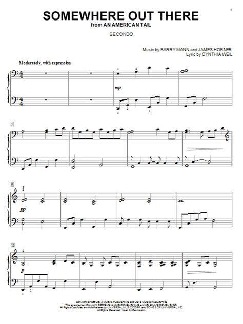 Somewhere Out There | Sheet Music Direct