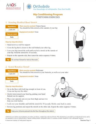 Hip Rehabilitation Exercises - OrthoInfo - AAOS