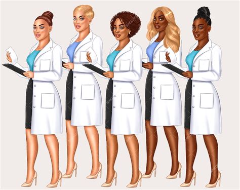 Nurse Clipart Black Woman Clipart Medical Clipart Nurse - Etsy