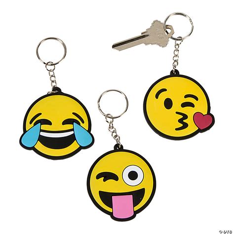 Emoji Keychains - 12 Pc. | Oriental Trading