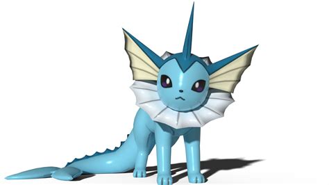 A shiny Vaporeon that is actually shiny by kuby64 on DeviantArt