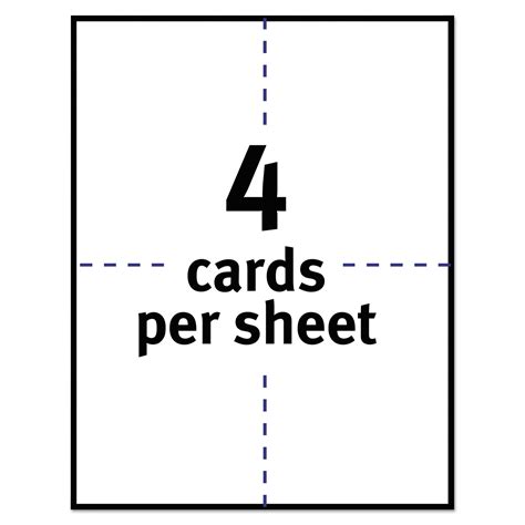 Printable Postcards, Laser, 80 lb, 4.25 x 5.5, Uncoated White, 200 Cards, 4 Cards/Sheet, 50 ...
