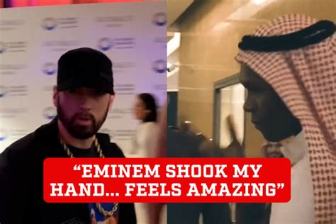 Eminem arrives in Saudi Arabia and Adesanya goes crazy after greeting him - MARCA TV English