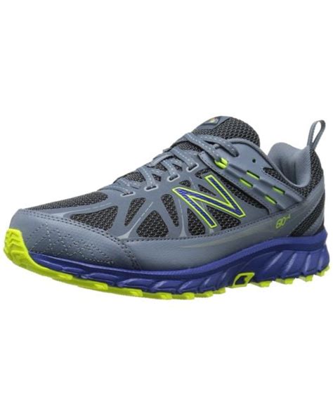 New Balance Synthetic 610 V4 Trail Running Shoe in Grey/Yellow (Blue) for Men | Lyst