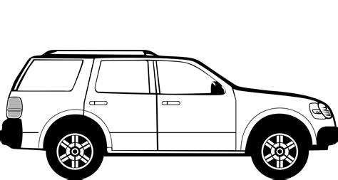 Free Suv Clipart Black And White, Download Free Suv Clipart Black And White png images, Free ...