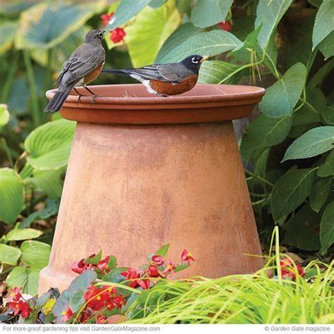 Stunning Spring Garden Decoration Ideas 19 | Diy bird bath, Bird bath, How to attract birds