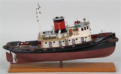 Tugboat model, ''Despatch'', by William E. Hitchcock. FR3SH | Tug boats ...