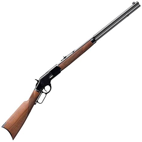 Winchester Model 1873 Deluxe Sporter Black/Walnut Lever Action Rifle 45 (Long) Colt - 24in ...