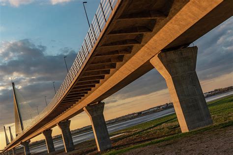 Under The Mersey Gateway Bridge Photograph by Paul Madden