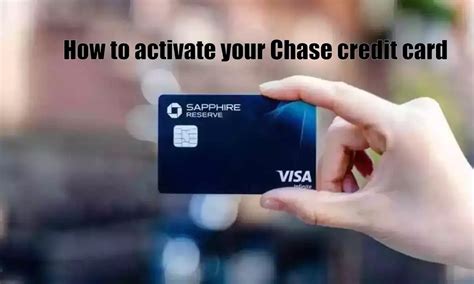 How to activate your Chase credit card 2023