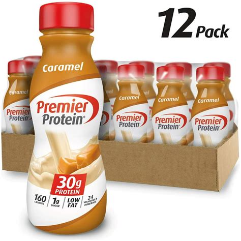 Premier Protein 30g Protein Shake, Caramel, 11.5 fl oz Shake, (12 count ...