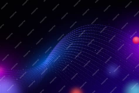 Free Vector | Gradient particle wave background