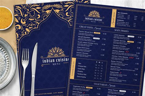 Indian Menu Template Designs Easy To Edit Musthavemenus - Design Talk