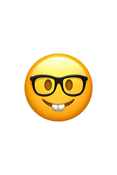 🤓 Nerd Face Emoji | Nerd, Ios emoji, Apple emojis