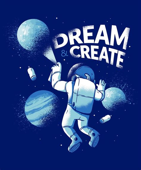 Astronaut Graffiti t shirt vector