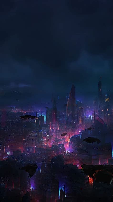 Pin by Skygerger on 詩文圖 | Anime scenery, Cityscape wallpaper, Cyberpunk city