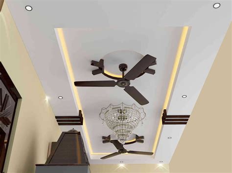 7 Images False Ceiling Designs For Hall With Two Fans And Review - Alqu Blog