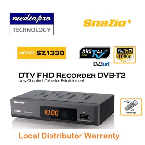 SNAZIO SZ1330 DVB-T2 Set-Top box supports Singapore’s DVB-T2 channels ...