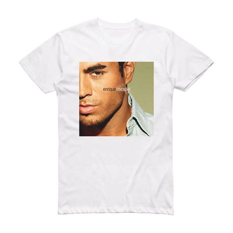 Enrique Iglesias Escape Album Cover T-Shirt White – ALBUM COVER T-SHIRTS