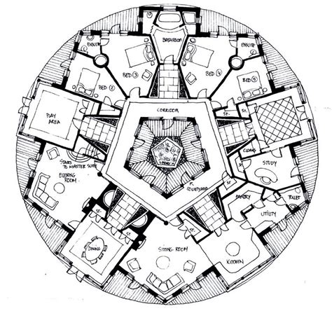 The drawings below represent a number of designs for some Sacred Geometry Homes - designed and ...