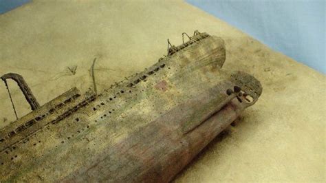 Britannic wreck model | Model, Titanic