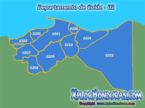 Colon Honduras Map