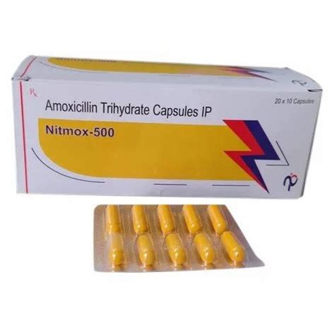 Amoxicillin Trihydrate Capsule IP, 20x10 Capsules at Rs 20.25/strip in Chandigarh