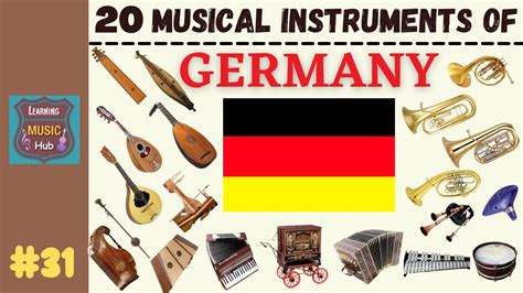 20 MUSICAL INSTRUMENTS OF GERMANY | LESSON #31 | MUSICAL INSTRUMENTS ...