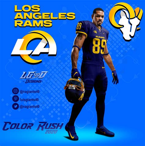 la rams jersey colors - Timika Matheny