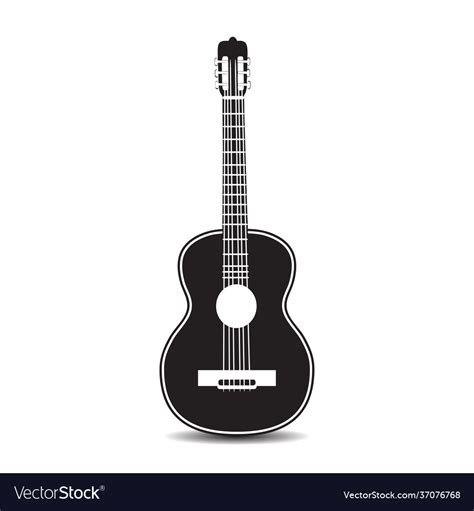 Guitar Clipart Black And White