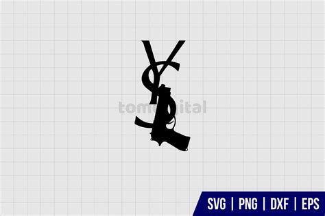 YSL With Pistol Design SVG - Gravectory