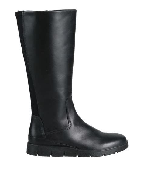 Ecco Knee Boots in Black | Lyst