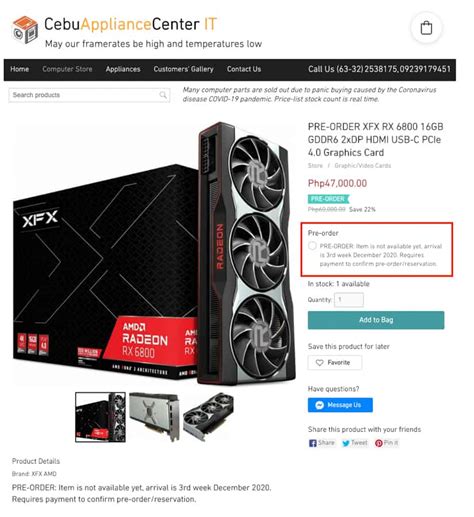 AMD Radeon RX 6800 and RX 6800 XT prices in PH unveiled | NoypiGeeks