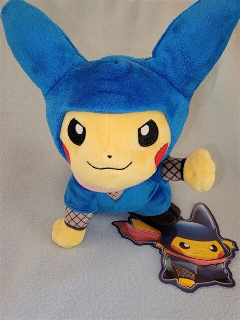 Pokemon Ninja Pikachu 9.3 Plush Pokemon Center Tokyo DX Japan Limited ...