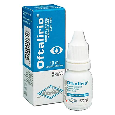 Oftalirio Nafazolina HCL - Antazolina Fosfato 0,05% - Solución oftálmica 10 mL | Punto Farma