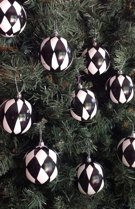 Black And White Christmas Ornaments