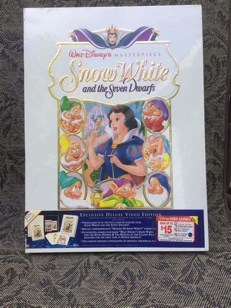 Walt Disney's Snow White & the Seven Dwarfs Deluxe VHS 1994 Masterpiece ...