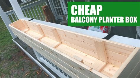 Small Balcony Planter Box Build For Under $25 - YouTube