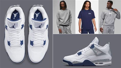 Air Jordan 4 Midnight Navy Shirts Hats Clothing and Outfits