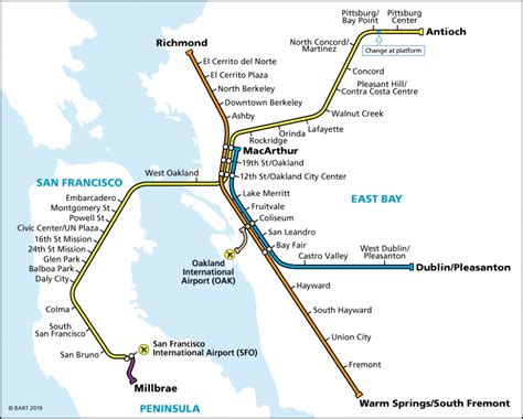 Printable Bart Map | Printable Maps