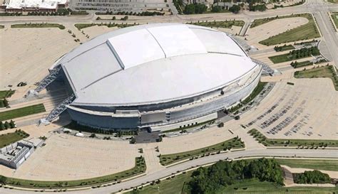 Dallas Cowboys Stadium is a domed stadium with a retractable roof in ...