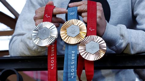 Paris 2024: First look at Olympic and Paralympic medals featuring chunks of Eiffel Tower | World ...