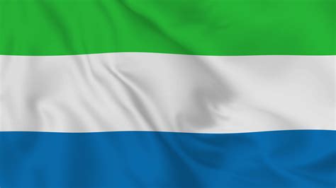 Sierra Leone Flag Stock Video Footage for Free Download