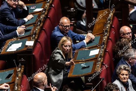 Giorgia Meloni During Election Speaker Italian Editorial Stock Photo ...