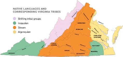 Powhatan Indians Map