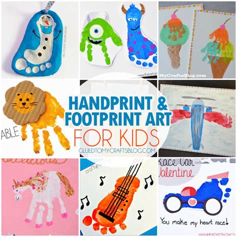 Handprint & Footprint Art for Kids - Roundup