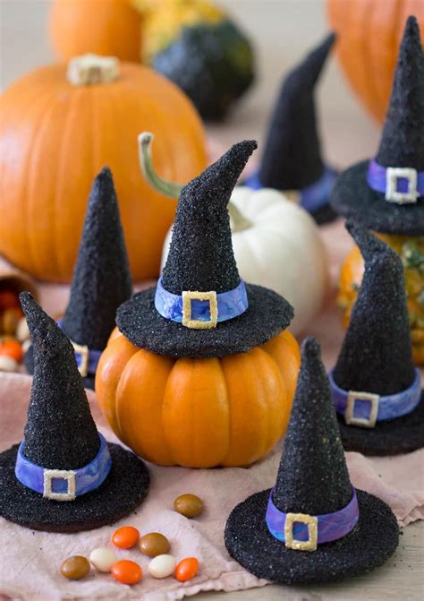 Witch Hat Cookies | Homemade halloween cookies, Easy halloween cookies, Witch hat cookies