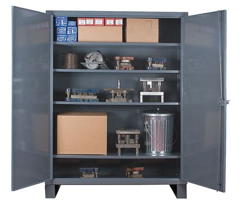 DURHAM MFG Heavy Duty Storage Cabinet, Gray, 78 in H X 36 in W X 24 in ...