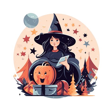 Buona Befana Vector Illustration With Witch Hat And Gift Happy Epiphany ...