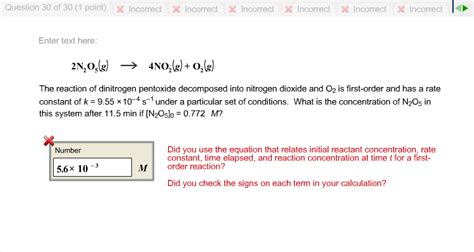 Solved: The Reaction Of Dinitrogen Pentoxide Decomposed In... | Chegg.com